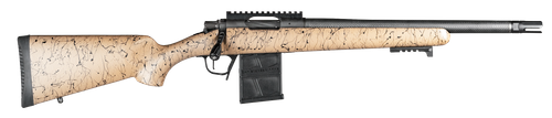 Christensen Arms 8010612100 Ridgeline Scout Full Size 6.5 Creedmoor 4+1, 16" Black Nitride Steel Threaded Barrel, Black Nitride Aluminum Receiver, Tan w/Black Webbing Fixed Sporter Stock