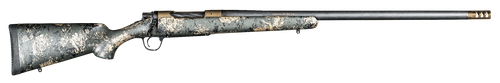 Christensen Arms 8010631500 Ridgeline FFT 6.8 Western 3+1 20" Carbon Fiber/Threaded Barrel, Burnt Bronze Cerakote, Green with Black/Tan Accents Stock