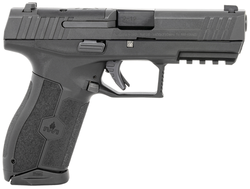 IWI US M9ORP17NS MASADA  Full Size 9mm Luger 17+1, 4.10" Black Button Rifled Steel Barrel, Black Optic Ready/Serrated Steel Slide, Black Polymer Frame w/Picatinny Rail, Ambidextrous