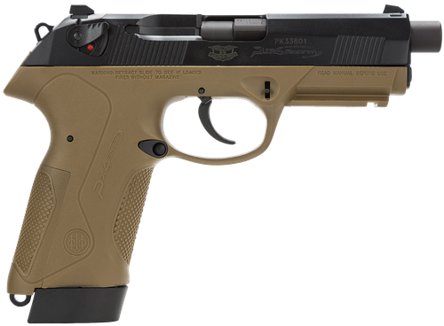 Beretta USA JXF5F45 Px4 Storm Special Duty Full Size Frame 45 ACP 10+1/9+1, 4.50" Black Barrel, Black Bruniton Serrated Steel Slide, FDE Polymer Frame w/Picatinny Rail & Interchangeable Backstrap Grip