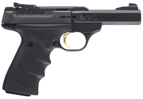 Browning 051408490 Buck Mark Standard Micro *CA Compliant 22 LR 10+1 4" Slab Side Barrel, Matte Black Serrated Steel Slide & Aluminum Frame, Black Overmolded Grips