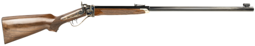 Davide Pedersoli 010S74947G 1877 Sharps Long Range 45-70 Gov 1rd 30" Barrel, Black Metal Finish, Walnut Pistol Grip Stock, Blade Front/Rear Sights, Double Set Trigger