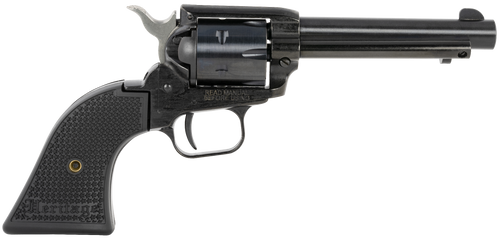 Heritage Mfg RR22B4PG Rough Rider  22 LR 6 Shot, 4.75" Black Steel Barrel, Black Cerakote Zinc Alloy Frame, Black Cerakote Cylinder, Black Polymer Grip, Hammer/Thumb Safety, Exposed Hammer