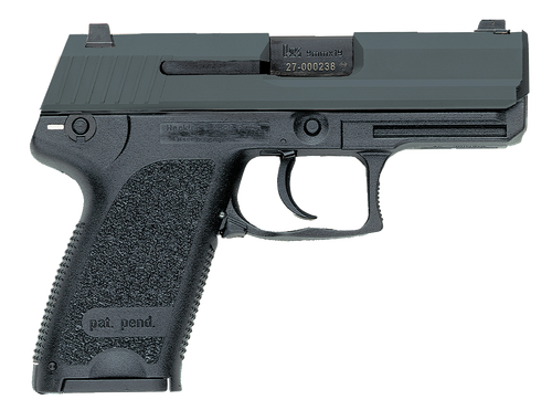 HK 81000333 USP V7 LEM Compact 9mm Luger 13+1 3.58" Black Polygonal Rifled Barrel, Black Serrated Slide, Black Polymer Frame, Black Polymer Grip, Ambidextrous