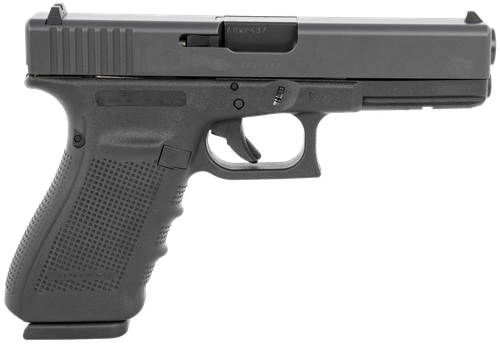 Glock UG2050203 G20 Gen4 Full Size 10mm Auto 15+1, 4.61" Black Steel Barrel, Matte Black Serrated Steel Slide, Black Polymer Frame w/Picatinny Rail, Black Finger Grooved Grip, Ambidextrous, USA Made