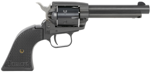 Heritage Mfg SRR22MBS4PG Rough Rider  22 LR/22 WMR 6 Shot, 4.75" Black Satin Steel Barrel, Frame & Cylinder, Black Polymer Grip, Exposed Hammer