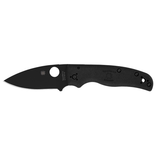 SPYDERCO SHAMAN LW 3.58" BLK PLAIN