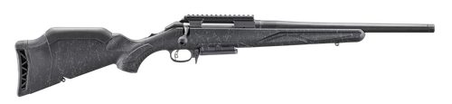 Ruger 46995 American II Patrol 308 Win 3+1 16.10" Graphite Black Cerakote Threaded Bull Barrel & Alloy Steel Receiver w/Picatinny Rail, Black Splatter Adj LOP Synthetic Stock