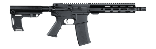 Andro Corp Industries 556103HBMPS ACI-15 Halo 5.56 NATO 30+1 10.30" Black Nitride Threaded Barrel, Black Anodized Aluminum Receiver w/Picatinny Rail, Black Polymer SBA3 Pistol Brace, A2 Grip, Ambidext