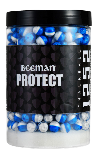 BEE 1252         POWDER BALLS .50 500CT BLUE/WHITE