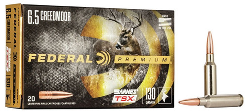 Prem 6.5Cred 130gr Barnes TSX 20rd