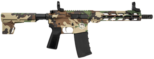 Hi-Point HP15P-556M81 HP 15P 5.56 NATO 30+1 10.50" Black Threaded Barrel, M81 Woodland Camo Aluminum Receiver w/Picatinny Rail, M-LOK Handguard, Blade Polymer Brace, Black B5 P Type 23 Grip