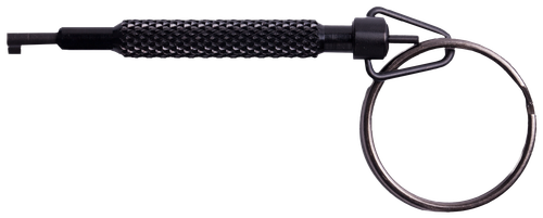 Uzi Accessories UZIKEYROTATI Handcuff Key Rotating Black Metal 0.90 oz