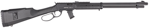Derya Firearms TM22.LEVER.20 TM22 Lever 22 LR 10+1 20" Black Threaded Barrel, Black Anodized Picatinny Rail Receiver, Black AG w/Extensions Polymer Buttstock