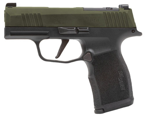 Sig Sauer 3659GXR3P P365  Micro Compact Frame 9mm Luger 10+1 3.10" Stainless Steel Optic Ready/Serrated Slide, Alloy Frame w/Accessory Rail, RMSc Footprint, Right Hand