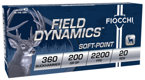 Fiocchi 360BHB Field Dynamics  360Buckhammer 200gr Soft Point 20 Per Box/10 Case