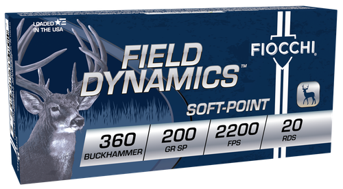 Fiocchi 360BHB Field Dynamics  360Buckhammer 200gr Soft Point 20 Per Box/10 Case