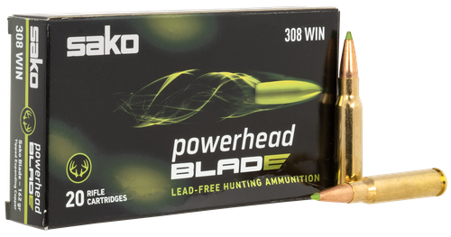 SAKO (TIKKA)  PowerHead Blade 308Win 162gr 20 Per Box/10 Case
