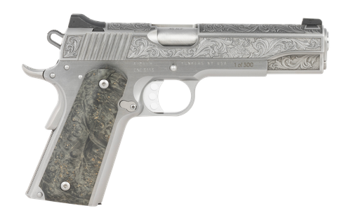 Cnc Firearms CNCWILDLIFE45 Kimber 1911 Wildlife Sports South Exclusive 45 ACP 7+1 5" Burled Maple Wood Grip
