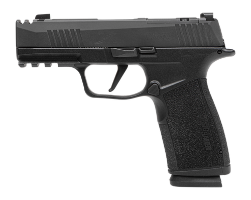 Sig Sauer 365XCA-9-COMP-MS-10 P365 XMacro COMP Compact 9mm Luger 10+1 3.10" Carbon Steel Barrel, Black Nitron Integrated Compensator/Optic Ready/Serrated Stainless Steel Slide & Stainless Steel Frame