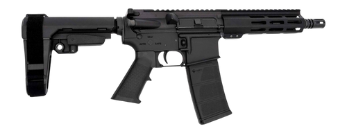 Andro Corp Industries 5568CB ACI-15 CQB 5.56 NATO 30+1 8" Black Nitride Threaded Barrel, Black Anodized Aluminum Receiver w/Picatinny Rail, M-LOK Handguard, Black Polymer SBA3 Pistol Brace, Black A2 G