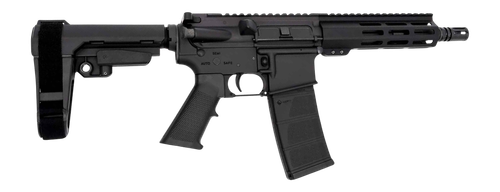 Andro Corp Industries 5568CB ACI-15 CQB 5.56 NATO 30+1 8" Black Nitride Threaded Barrel, Black Anodized Aluminum Receiver w/Picatinny Rail, M-LOK Handguard, Black Polymer SBA3 Pistol Brace, Black A2 G