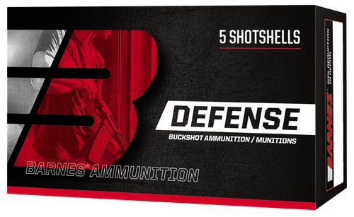Barnes Bullets 32009 Defense  12Gauge 2.75" 9Pellets 00Buck Shot 5 Per Box/20 Case