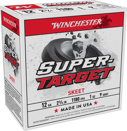 Winchester Ammo TRGTL129 Super-Target Xtra-Lite 12Gauge 2.75" 1oz 9Shot 25 Per Box/10 Case