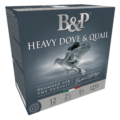 B&P 12B18D8 Heavy Dove & Quail  12Gauge 2.75" 1 1/8oz 8Shot 25 Per Box/10 Case
