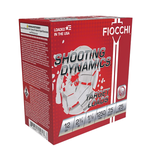 Fiocchi 12SD18X7 Shooting Dynamics  12Gauge 2.75" 1 1/8oz 7.5Shot 25 Per Box/10 Case