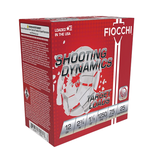 Fiocchi 12SD18X7 Shooting Dynamics  12Gauge 2.75" 1 1/8oz 7.5Shot 25 Per Box/10 Case