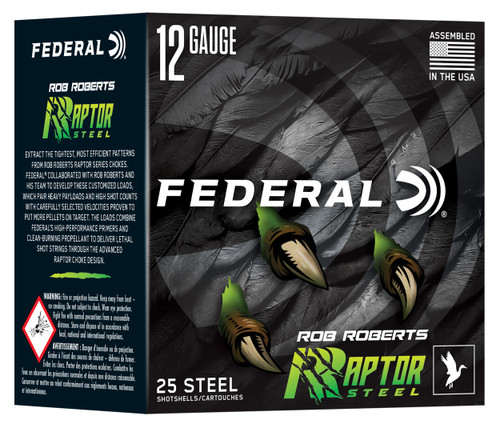 Federal RRS1384  Rob Roberts Raptor 12Gauge 3" 1 3/8oz 4Shot 25 Per Box/10 Case