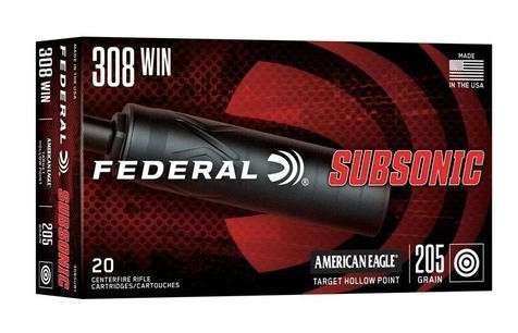 Subsonic .308 Win 205gr THP 20/Bx