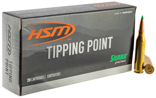 HSM 24321N Tipping Point  243 Win 90 gr Sierra GameChanger 20 Per Box/ 25 Case