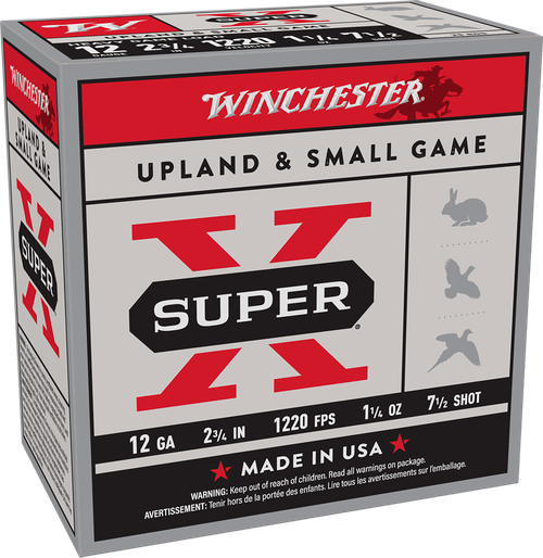 Winchester Ammo XU12SP7 Super X Heavy Game Load 12Gauge 2.75" 1 1/4oz 7.5Shot 25 Per Box/10 Case