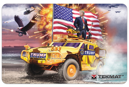 TekMat TEKR17TRUMP Trump Cleaning Mat Multi-Color Rubber 11"x17" Trump Freedom Portrait
