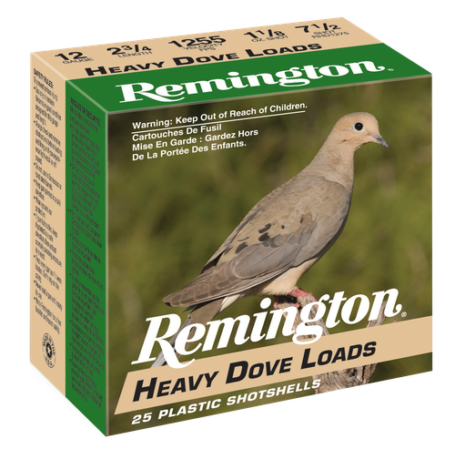 Remington Ammunition 28755 Heavy Dove Loads  12Gauge 2.75" 1 1/8oz 7.5Shot 25 Per Box/10 Case