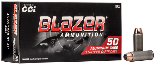CCI 3584 Blazer Handgun 45Colt 200gr Jacketed Hollow Point 50 Per Box/20 Case