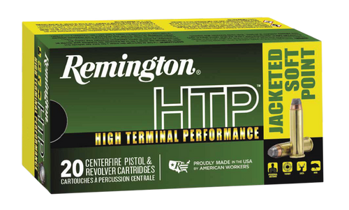 Remington Ammunition 23002 HTP  44RemMag 240gr Jacketed Soft Point 20 Per Box/25 Case