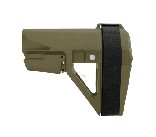 SB Tactical SBA5X07SB SBA5 Stabilizing Brace Ranger Green Polymer Adj 5 Position, 10.25" OAL Includes Sling Strap