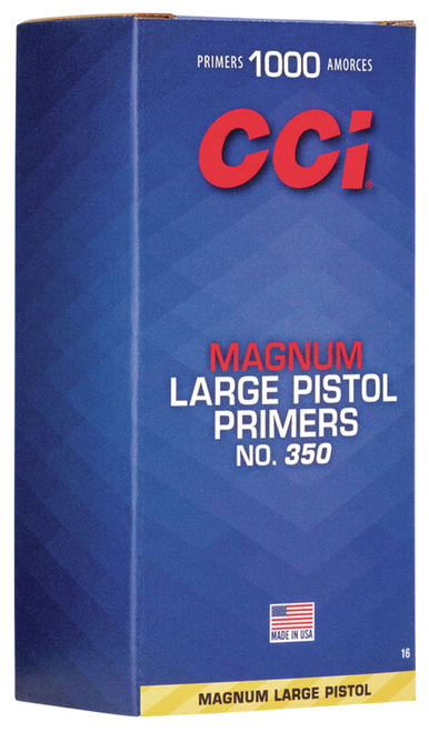CCI 0016 Magnum Pistol No. 350 Large Pistol Multi Caliber Handgun 1000/Box