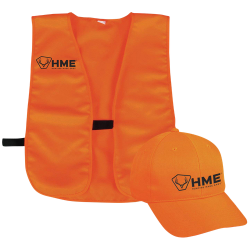 HME HMESFVHOR Safety  Vest/Cap OSFA Orange Polyester