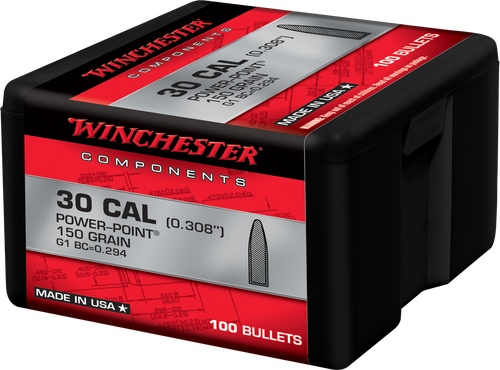 Winchester Ammo WB30PP150X Centerfire Rifle  30Cal 150gr Power Point 100 Per Box/10 Case
