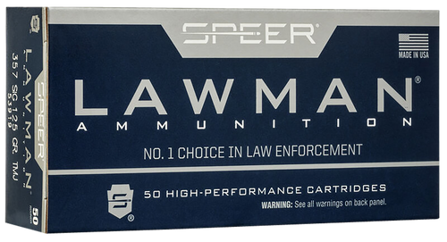 Speer 53919 Lawman  357Sig 125gr Total Metal Jacket Flat Nose 50 Per Box/20 Case