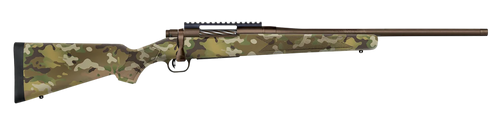 Mossberg 28283 Patriot  Compact 300 Win Mag 4+1 20" Patriot Brown Cerakote Threaded Bull Barrel, Patriot Brown Cerakote Steel Receiver w/Picatinny Rail, MultiCam Fixed Synthetic Stock