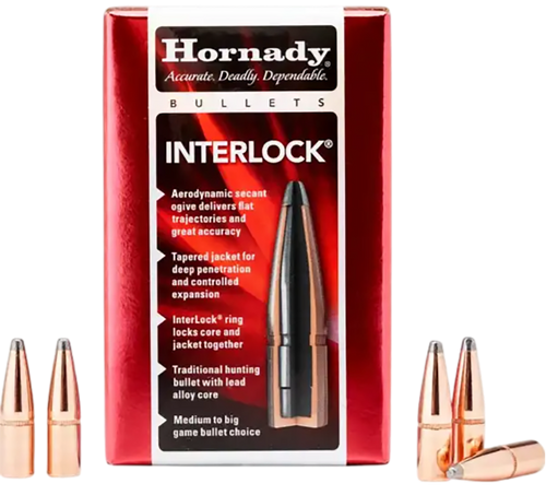 Hornady 2825 InterLock  7mm .284 139 gr Boat Tail Spire Point 100 Per Box/ 25 Case