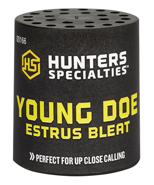 Hunters Specialties 00166 Young Doe Estrus  Can Call Doe Sounds Attracts Deer Black