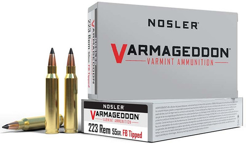 NOSLER VGA 223Rem 55gr VG FBT 20rd