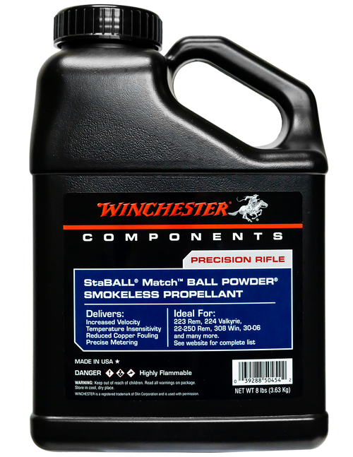 Winchester Powder STABALLMATCH8 Staball Match Rifle Powder 8LB