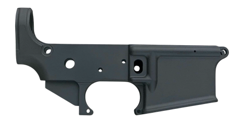 White Label Armory WLA-LOW-1031-01 Forged Lower Receiver  Multi Black Hardcoat Anodize AR-15